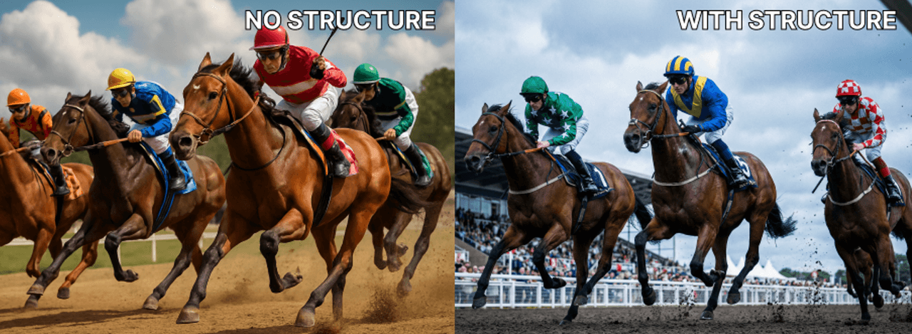 AI Image horse racing