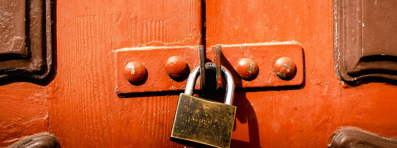 lock on a door