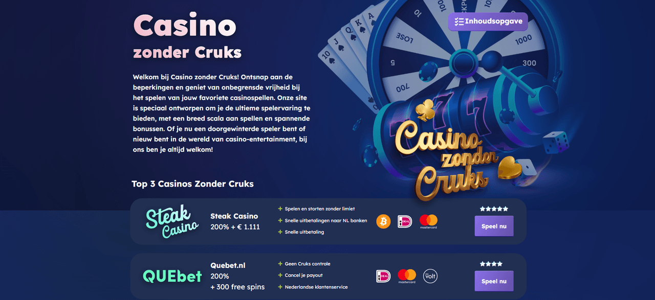 casinozondercruks