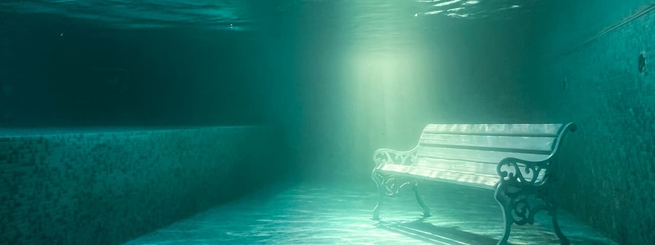 Bench underwater
