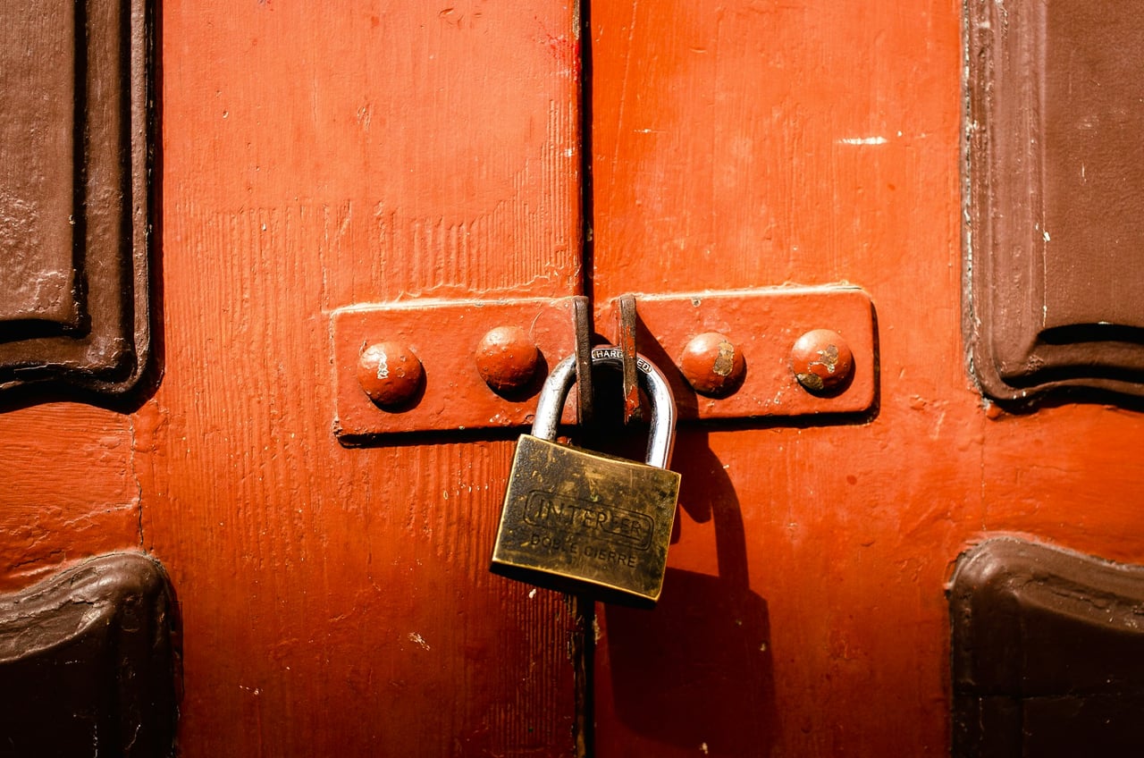 lock on a door